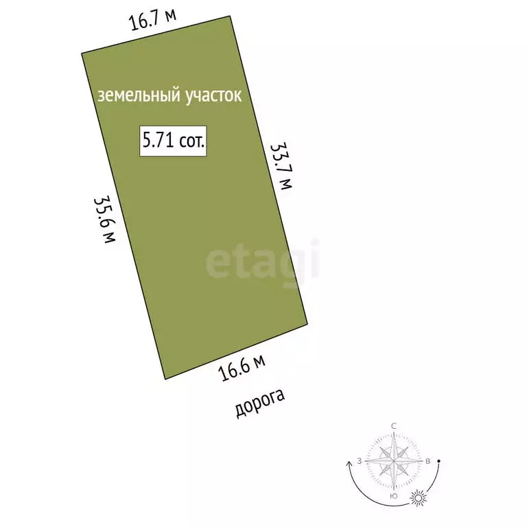Участок в Феодосия, СПК Инвалидов Ручеёк (5.71 м) - Фото 1