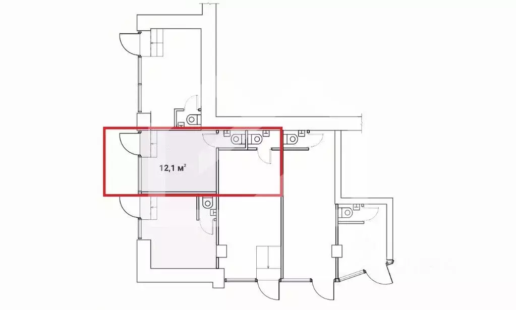 Помещение свободного назначения в Москва просп. Мира, 97 (12 м) - Фото 2