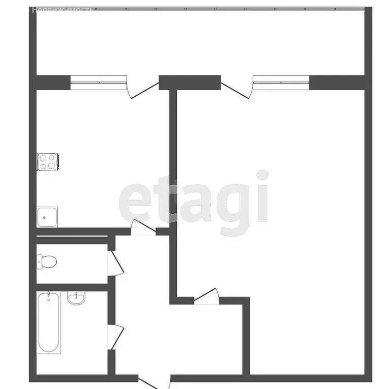 1-комнатная квартира: Тверь, бульвар Ногина, 2 (34 м) - Фото 1