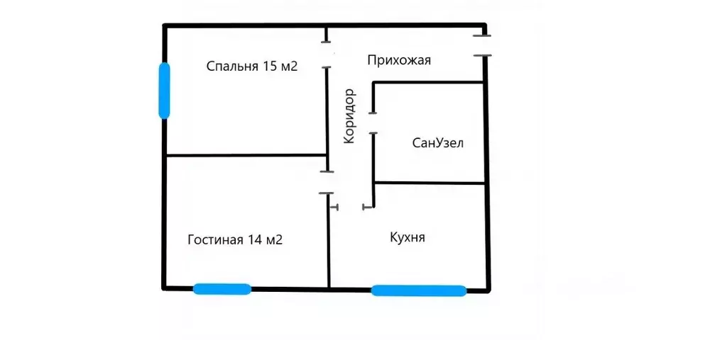 2-к кв. Севастополь ул. Советская, 39 (47.0 м) - Фото 0