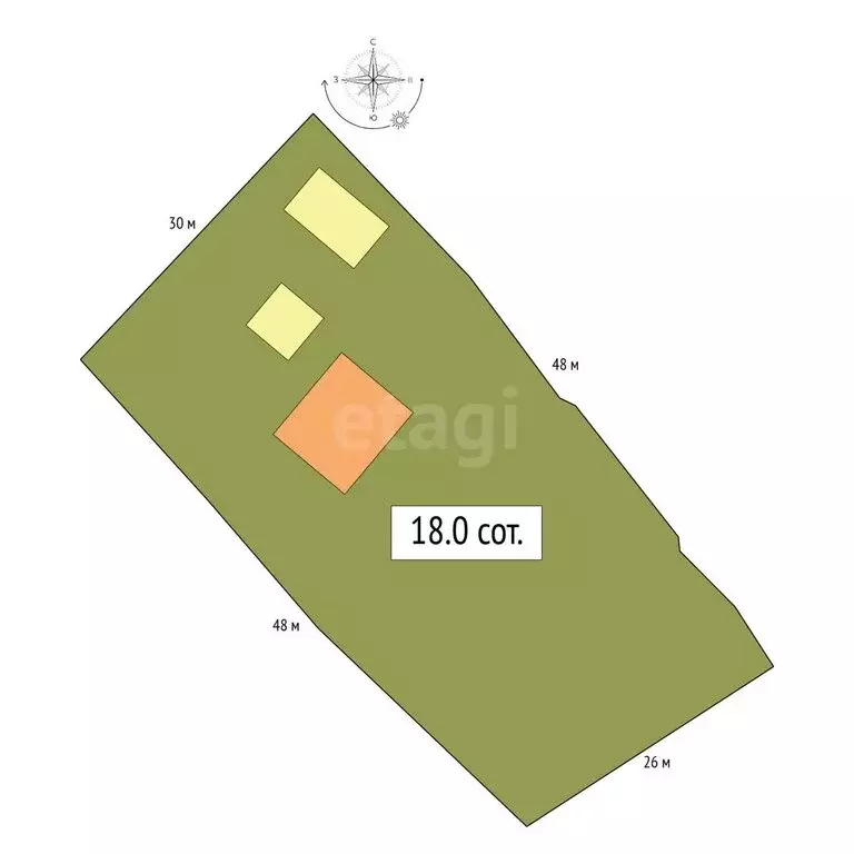Дом в село Соузга, Трактовая улица (90 м) - Фото 1