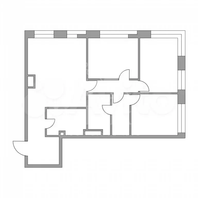 4-к. квартира, 91 м, 7/13 эт. - Фото 0