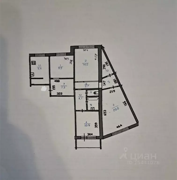 4-к кв. Курганская область, Курган Заозерный жилрайон, 5-й мкр, 3 ... - Фото 2