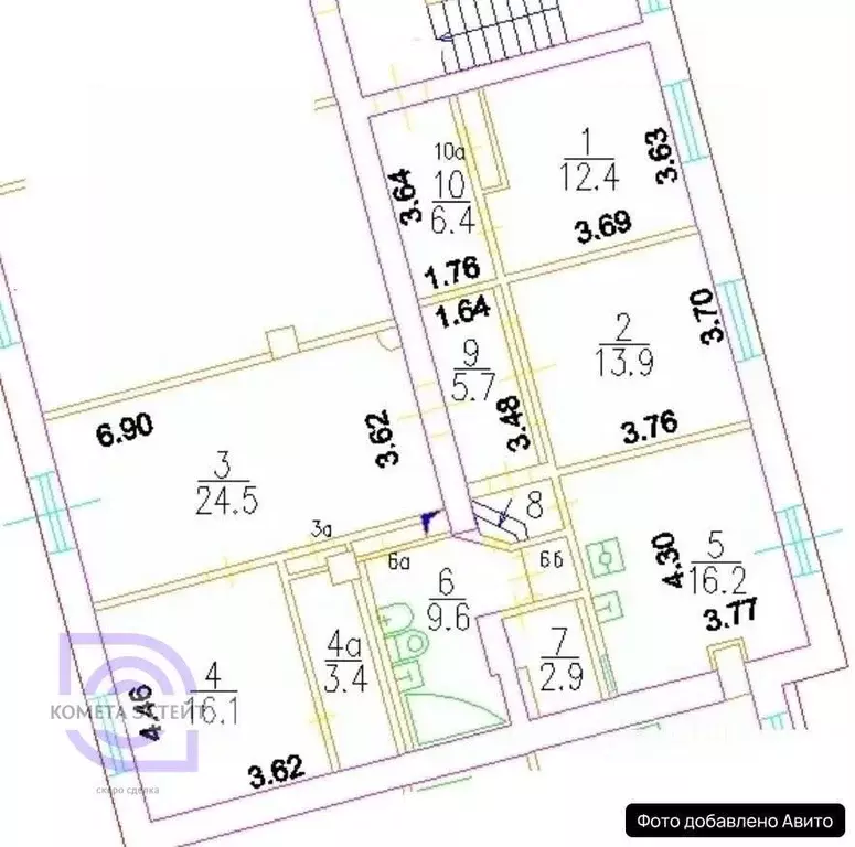 4-к кв. Москва Русаковская ул., 18/20 (116.0 м) - Фото 2