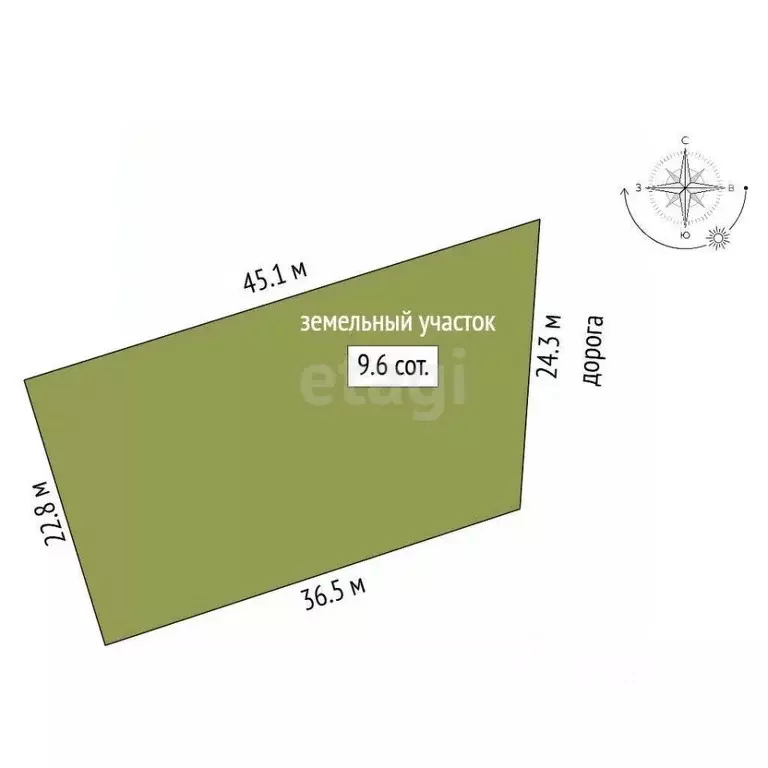 Участок в Крым, Алушта городской округ, с. Лучистое  (9.6 сот.) - Фото 1