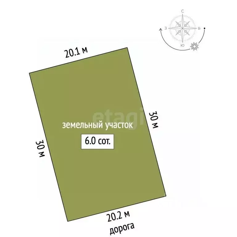Участок в Ростовская область, Азовский район, Елизаветинское с/пос, ... - Фото 1