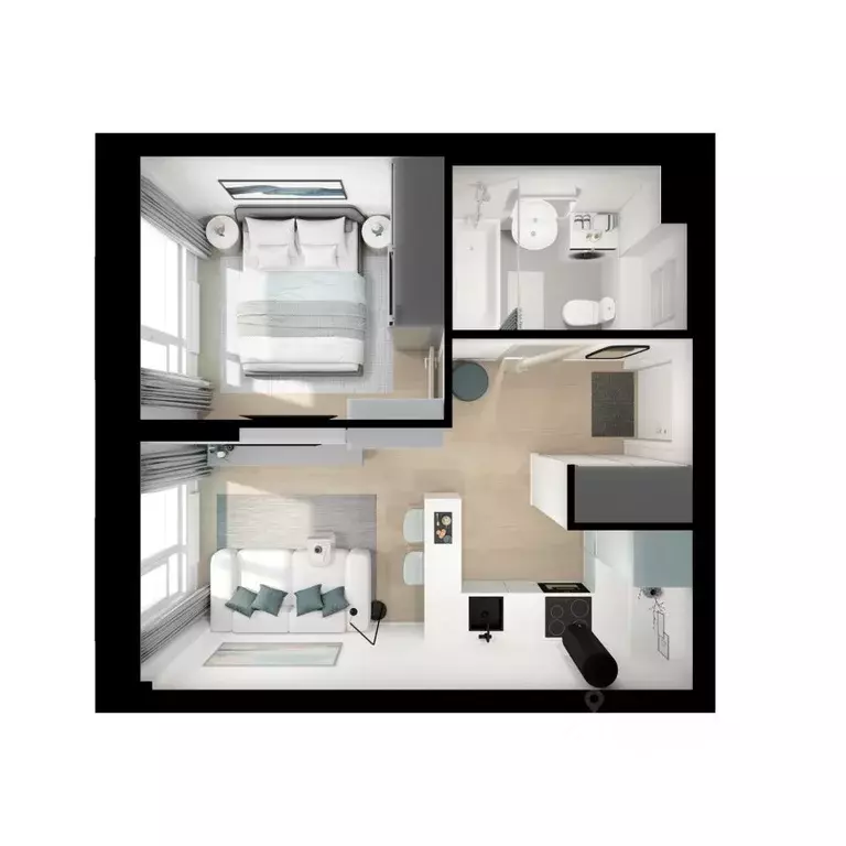 1-к кв. Московская область, Котельники Парковый мкр, Белая Дача Парк ... - Фото 1