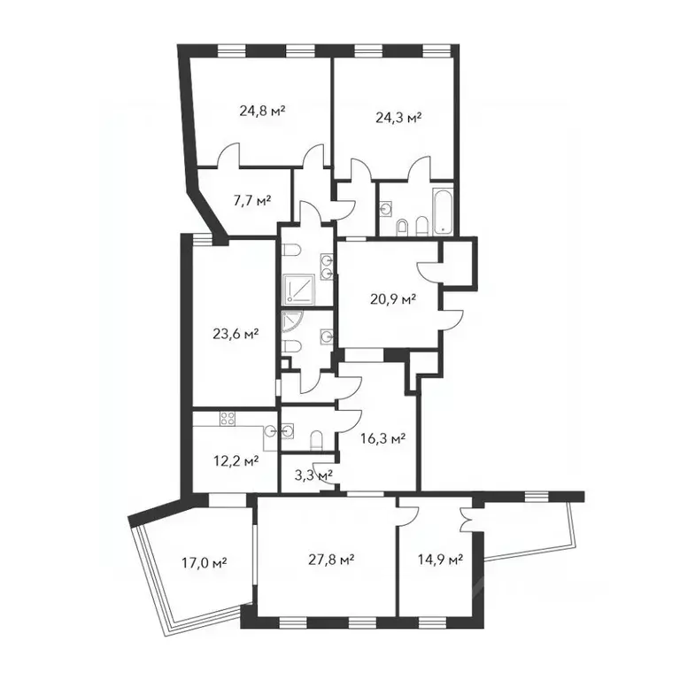 5-к кв. Москва Скатертный пер., 18 (238.0 м) - Фото 1