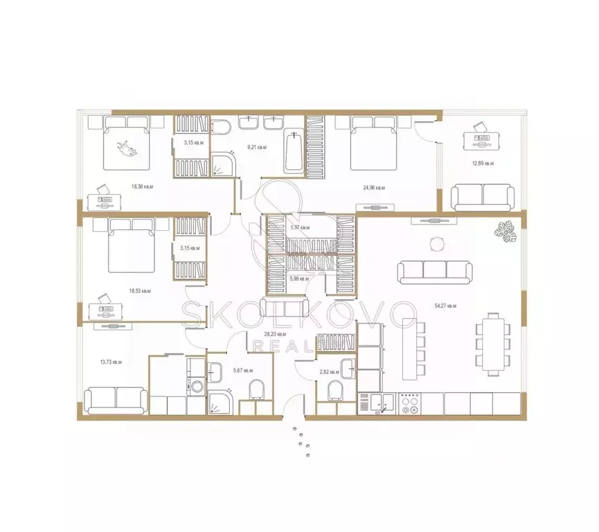 4-к кв. Москва ул. Сергея Бондарчука, 6 (202.3 м) - Фото 2