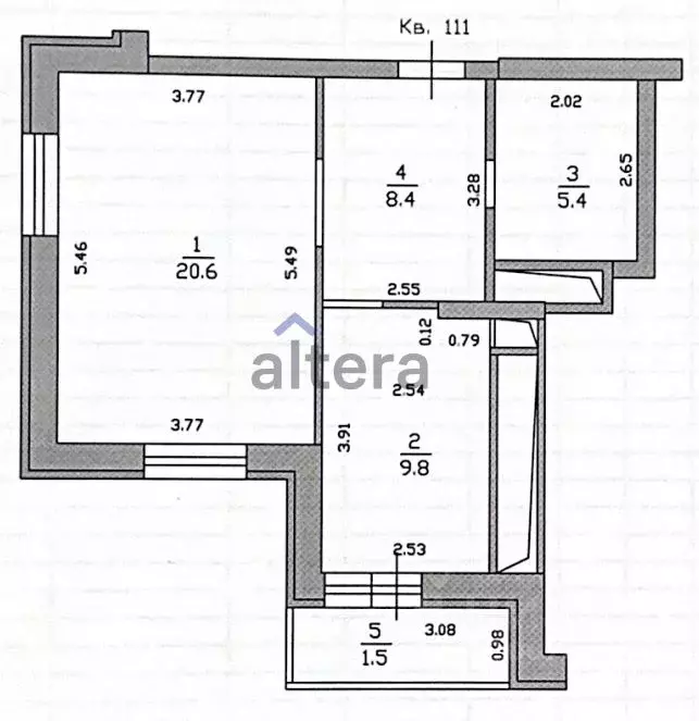 1-к кв. Татарстан, Казань ул. Абубекира Терегулова, 2 (44.2 м) - Фото 2