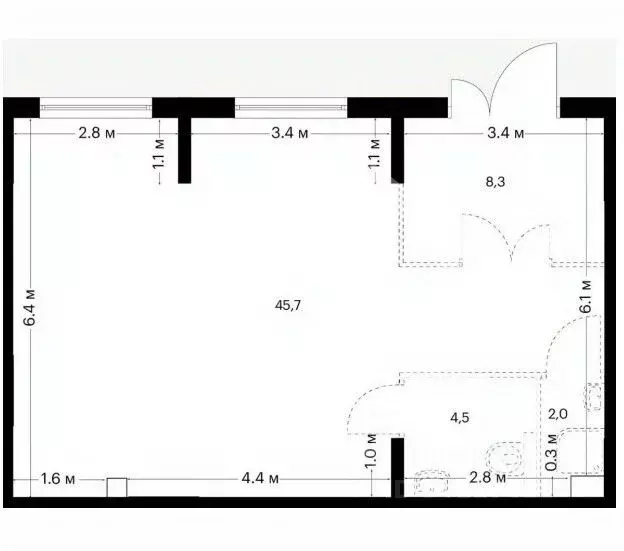 Помещение свободного назначения в Москва Середневский Лес жилой ... - Фото 2