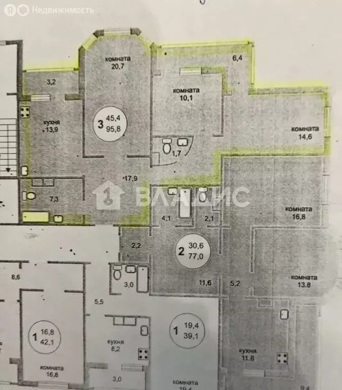 3-комнатная квартира: Королёв, улица Мичурина, 27к3 (96 м) - Фото 1