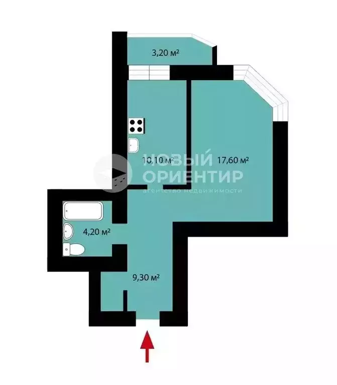 1-комнатная квартира: Екатеринбург, улица Репина, 78 (42.2 м) - Фото 1