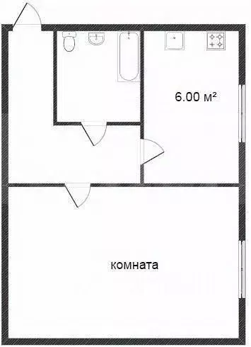 1-к кв. Костромская область, Кострома Кинешемское ш., 8 (30.0 м) - Фото 2