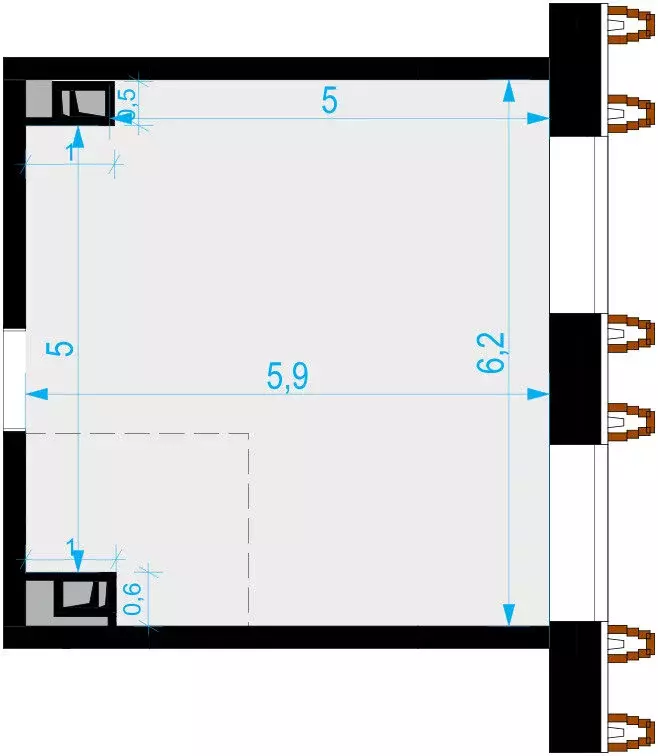 Офис (35.7 м) - Фото 2
