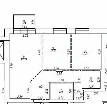 2-к кв. Татарстан, Казань ул. Бутлерова, 18 (79.5 м) - Фото 1