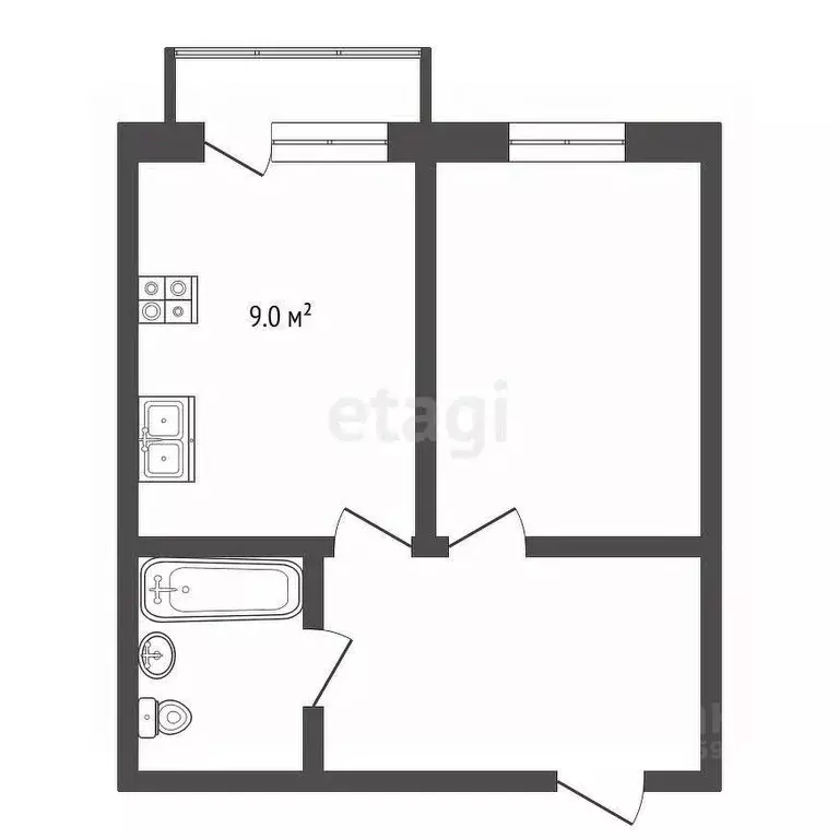 1-к кв. Ярославская область, Ярославль ул. Брагинская, 18к2 (39.4 м) - Фото 1