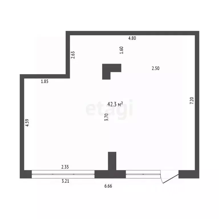 Торговая площадь в Тюменская область, Тюмень ул. Тимирязева, 8к1 (42 ... - Фото 1