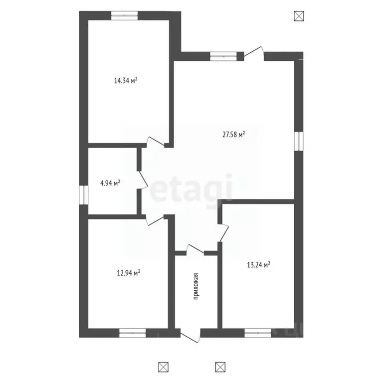 Дом в Воронежская область, с. Новая Усмань ул. Парковая, 55 (92 м) - Фото 1