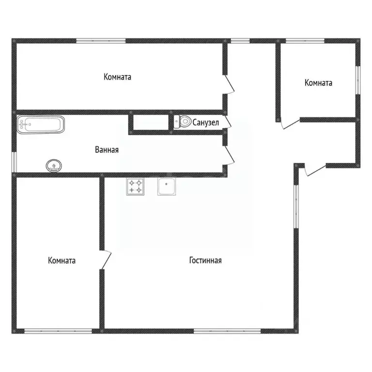 Дом в Башкортостан, Чишминский поссовет, Чишмы рп, Заречная-2 мкр ул. ... - Фото 2