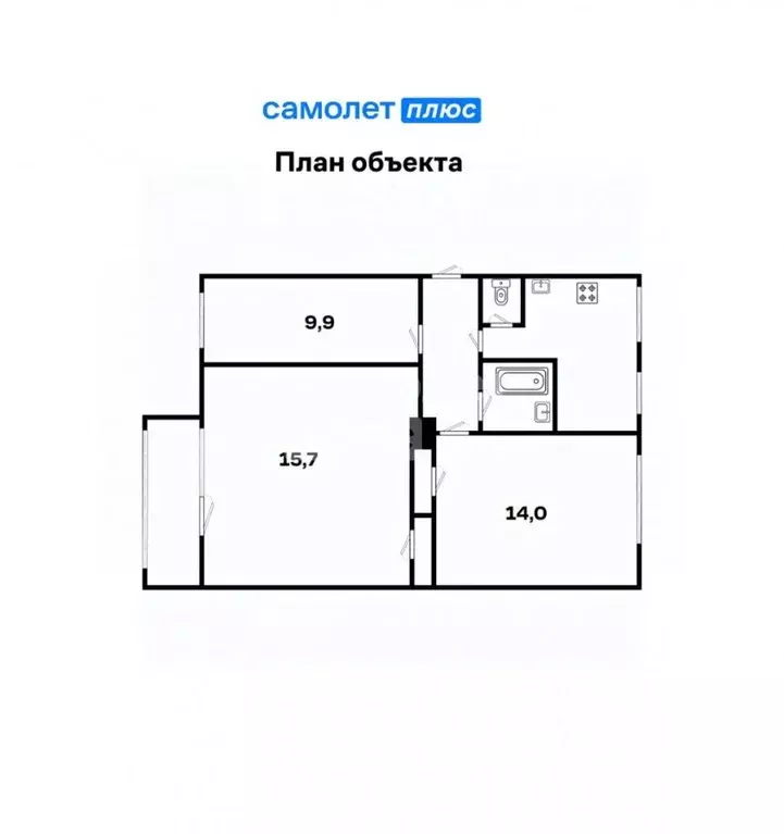3-к кв. Свердловская область, Екатеринбург ул. 8 Марта, 78А (59.2 м) - Фото 1