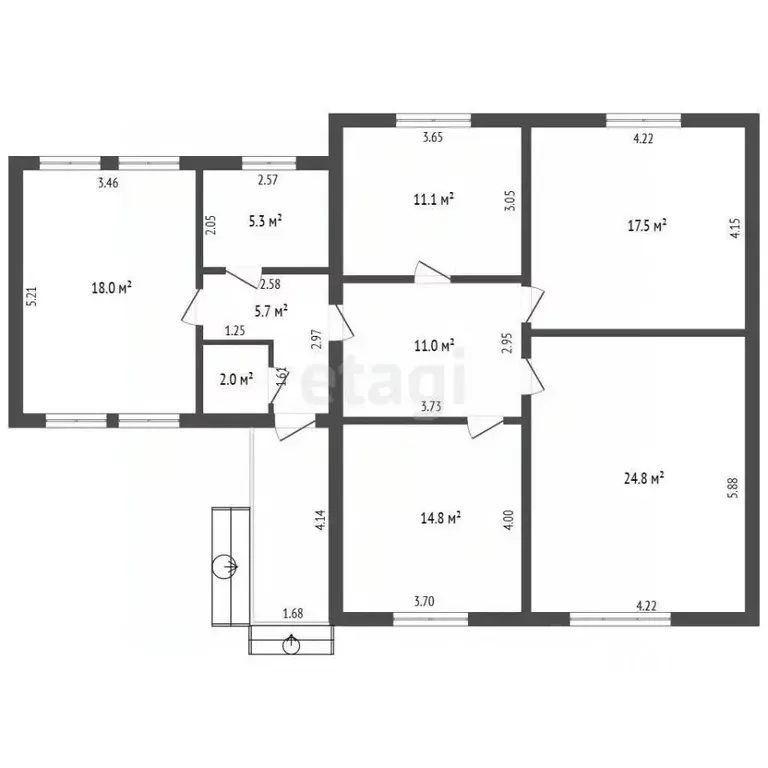 Дом в Саха (Якутия), Якутск ул. Можайского, 53 (110 м) - Фото 2