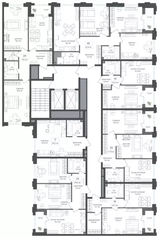2-к кв. Москва Михалковская ул., 48к1 (56.2 м) - Фото 1