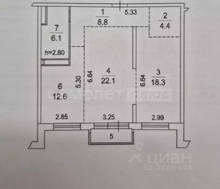 2-к кв. Московская область, Одинцово ул. Белорусская, 8 (72.3 м) - Фото 2