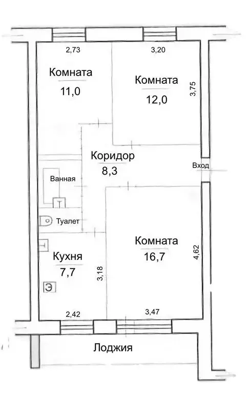 3-к кв. Карелия, Петрозаводск ул. Лисицыной, 30А (58.0 м) - Фото 0