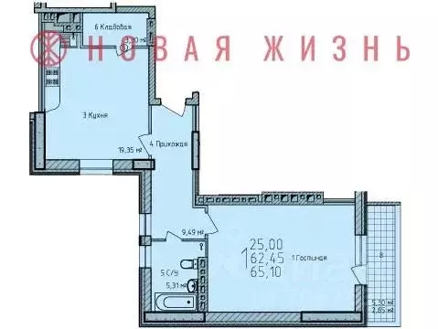 1-к кв. Самарская область, Самара Ново-Садовая ул., 215Б (65.0 м) - Фото 0