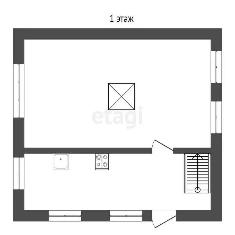 Дом в Тюмень, СНТ Пчёлка, Южная улица (50 м) - Фото 1