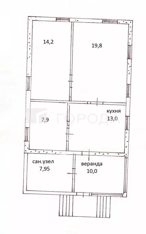 Дом в Алтайский край, Барнаул ВРЗ мкр, ул. Водопроводная, 33 (73 м) - Фото 1