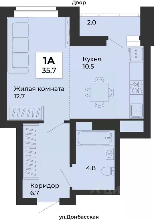 1-к кв. Свердловская область, Екатеринбург Уралмаш жилрайон, ул. ... - Фото 1