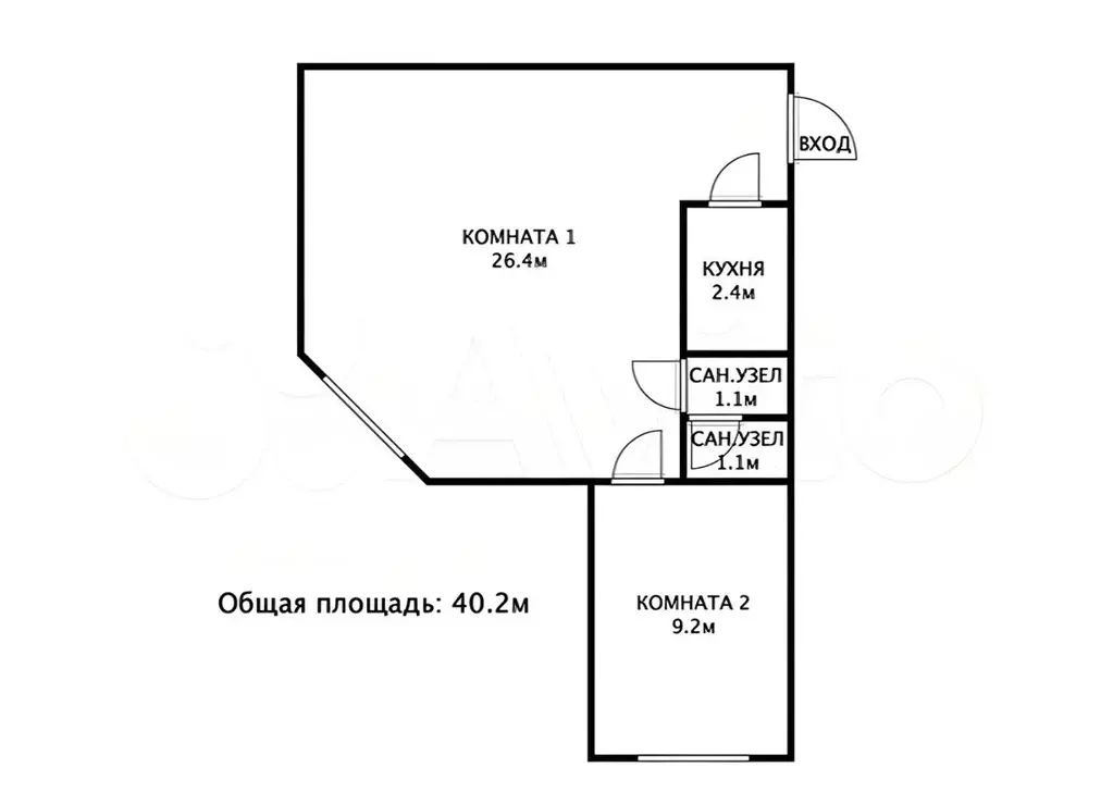 Торговая площадь в Башкортостан, Уфа ул. Юрия Гагарина, 24/2 (40 м) - Фото 0