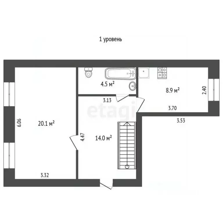 4-к кв. Хабаровский край, Ванинский район, Октябрьский рп Вокзальная ... - Фото 2