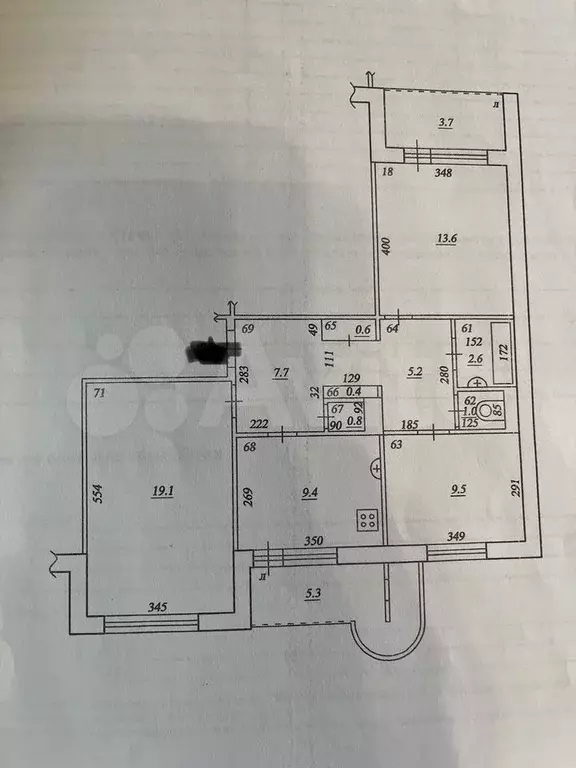 3-к. квартира, 70 м, 6/9 эт. - Фото 0