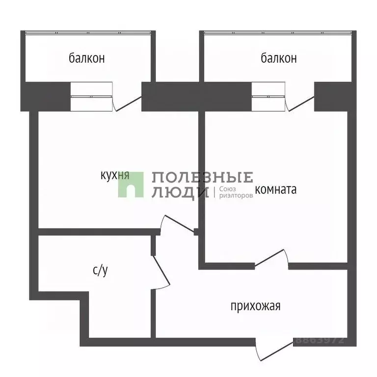 1-к кв. Красноярский край, Красноярск Ботанический бул., 15 (45.0 м) - Фото 1