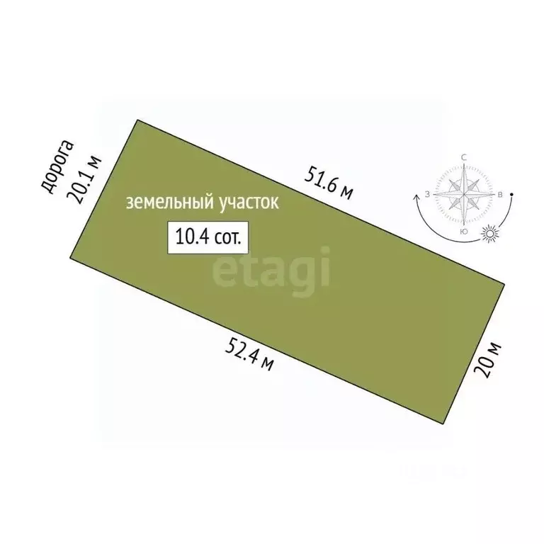 Участок в Кемеровская область, Кемерово Дорожная ул. (10.4 сот.) - Фото 2