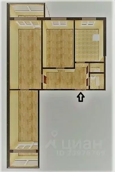 3-к кв. Хабаровский край, Комсомольск-на-Амуре просп. Ленина, 76к2 ... - Фото 2