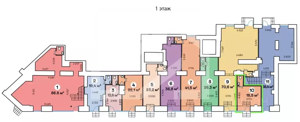 Торговая площадь в Москва Ленинский просп., 70/11 (19 м) - Фото 2