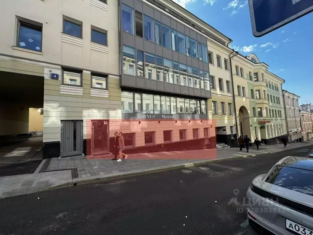 Помещение свободного назначения в Москва Нижний Кисельный пер., 4 (140 ... - Фото 1