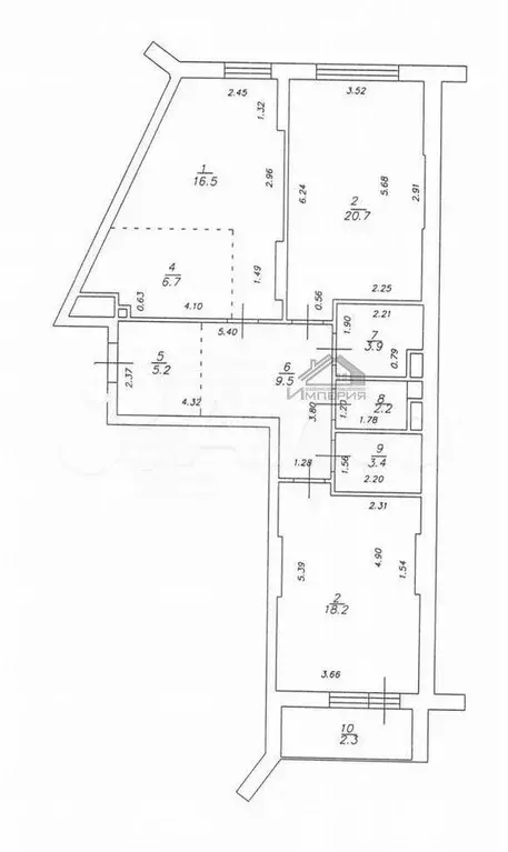 3-к. квартира, 90 м, 15/17 эт. - Фото 0