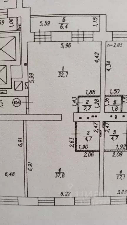 3-к кв. Омская область, Омск ул. А.Н. Кабанова, 2 (80.6 м) - Фото 1