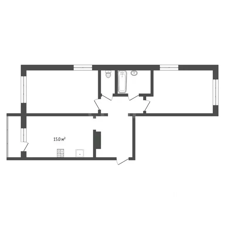 2-к кв. Тюменская область, Тюмень ул. Вадима Бованенко, 4 (58.6 м) - Фото 1