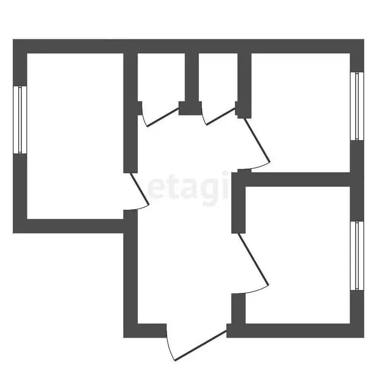 2-комнатная квартира: Пласт, улица Сумина, 6 (50.6 м) - Фото 1