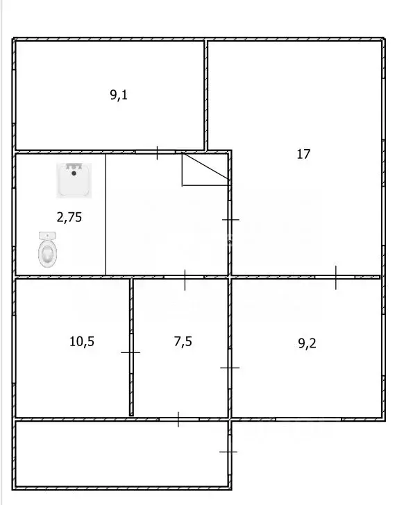 Коттедж в Томская область, Томск пос. Геологов, ул. Геологов, 8 (65 м) - Фото 2