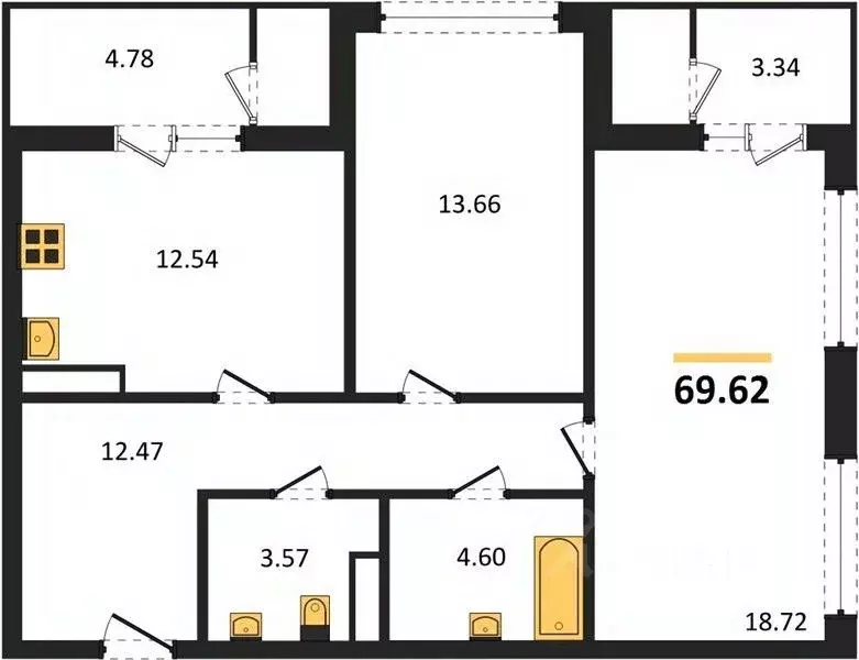 Комната Крым, Ялта ул. Красноармейская, 40 (31.0 м) - Фото 2
