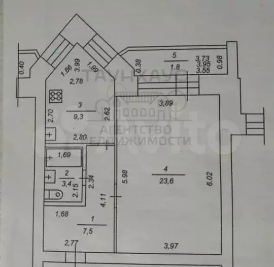 1-к. квартира, 45,6 м, 5/10 эт. - Фото 0