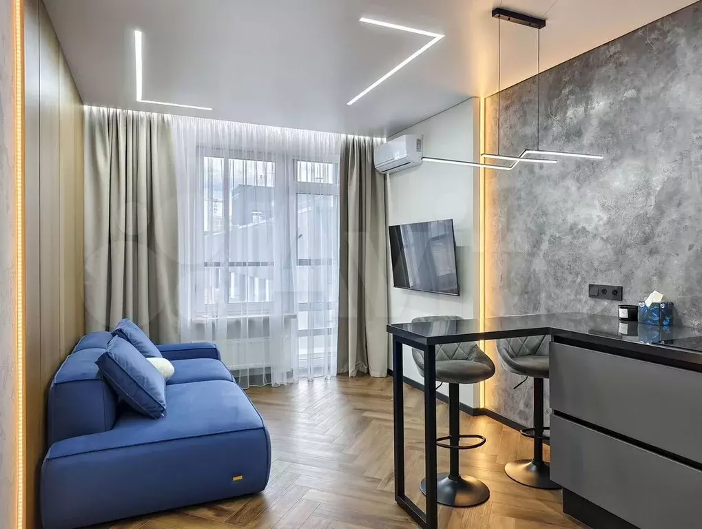 1-к. квартира, 44 м, 8/9 эт. - Фото 1