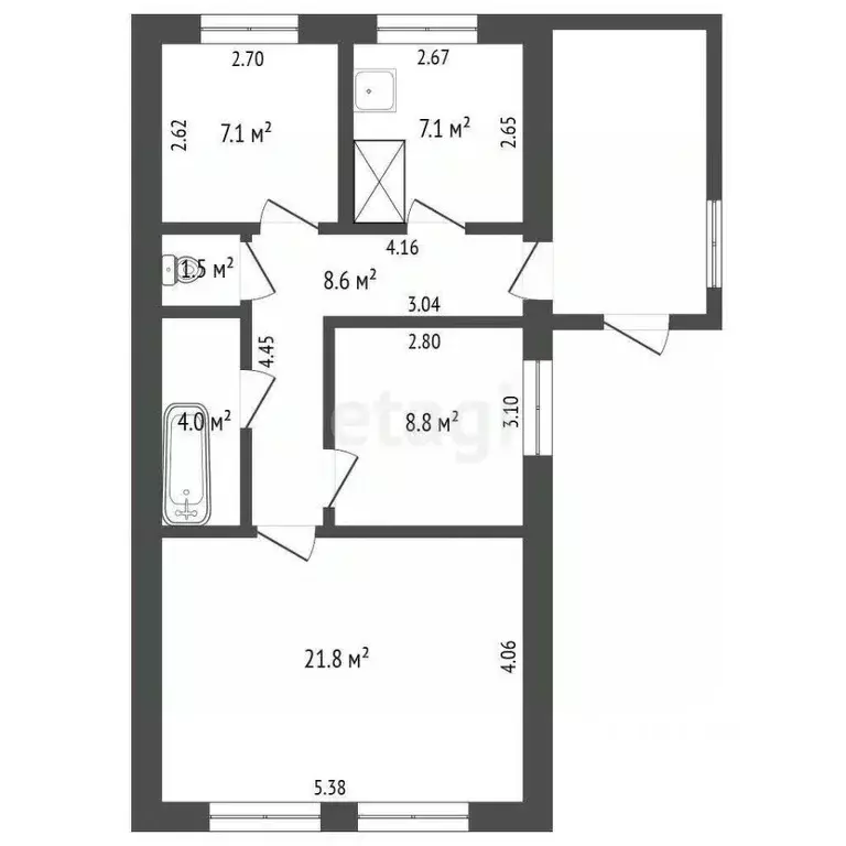 Дом в Кемеровская область, Юрга Чистопрудная ул., 23 (59 м) - Фото 1